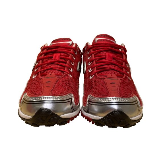 Saucony Women’s Red & Silver Kilkenny XC2 Flat Lightweight Running Shoes Size 8 - Picture 2 of 9